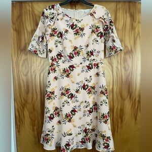 Pink DownEast Floral Dress